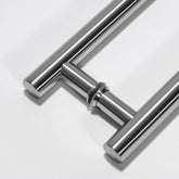 H TYPE door handle, double sided, 600X32 500mm CTC Glass, Timber or Aluminium Doors